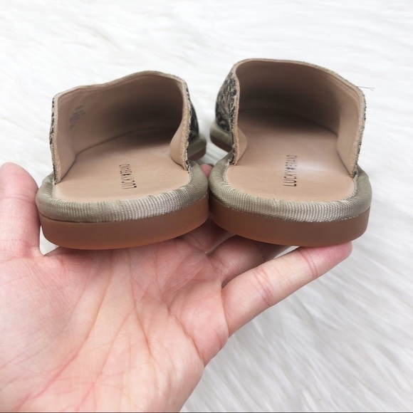 New Lucky Brand Arvy Slip-on Mule Flats in Eyelash Leopard Print Suede - Picture 6 of 12